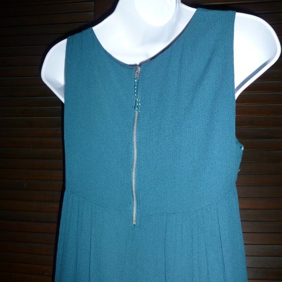 DEMOCRACY Teal Blue Tank Dress, Zip Back, XS, EUC - Picture 7 of 7
